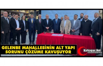 GELENBE MAHALLESİNİN ALT YAPI SORUNU ÇÖZÜME KAVUŞUYOR