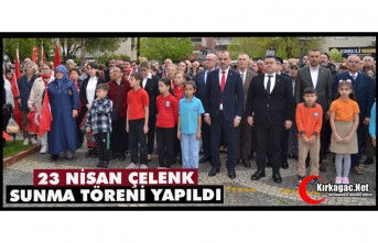 23 NİSAN ÇELENK SUNMA TÖRENİ YAPILDI