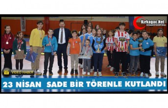 23 NİSAN KIRKAĞAÇ'TA SADE BİR TÖRENLE KUTLANDI(VİDEO)
