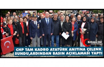 CHP'DEN 23 NİSAN ÇELENK TÖRENİ SONRASI TAM KADRO BASIN AÇIKLAMASI