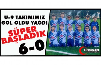 U-9 TAKIMIMIZ FARKLI GALİP 6-0