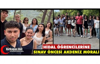 HİDAL ÖĞRENCİLERİNE SINAV ÖNCESİ AKDENİZ MORALİ