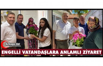 KIRKAĞAÇ’TA ENGELLİ VATANDAŞLARA ANLAMLI ZİYARET