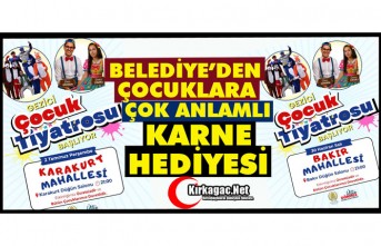 BELEDİYE'DEN ÇOCUKLARA ANLAMLI KARNE HEDİYESİ