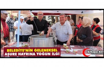 KIRKAĞAÇ'TA GELENEKSEL AŞURE HAYRINA YOĞUN İLGİ