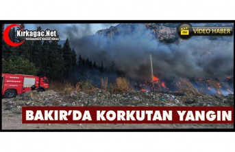 BAKIR’DA KORKUTAN YANGIN(VİDEO)