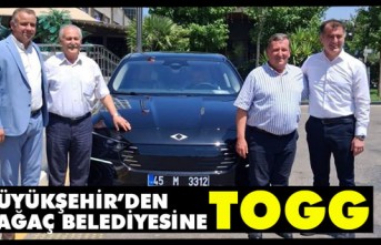 BÜYÜKŞEHİR'DEN KIRKAĞAÇ BELEDİYESİNE "TOGG"