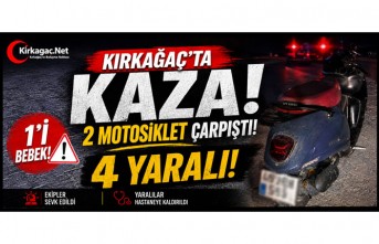 KIRKAĞAÇ'TA KAZA..4 YARALI
