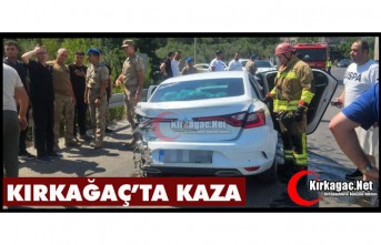 KIRKAĞAÇ’TA TRAFİK KAZASI 3 YARALI
