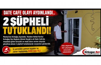 DATE CAFE OLAYI AYDINLANDI..2 ŞÜPHELİ TUTUKLANDI