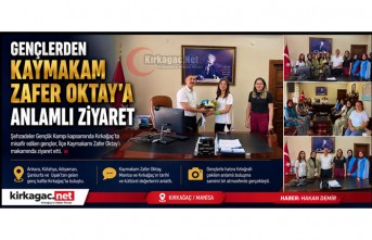 GENÇLERDEN KAYMAKAM OKTAY'A ANLAMLI ZİYARET
