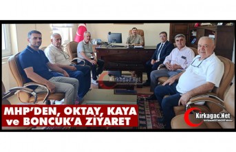 MHP KIRKAĞAÇ İLÇE TEŞKİLATINDAN PROTOKOLE ZİYARET TURU