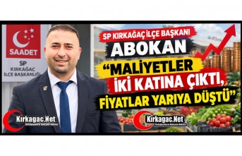 ABOKAN “MALİYETLER İKİ KATINA ÇIKTI, FİYATLAR YARIYA DÜŞTÜ”