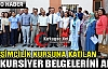 25 KURSİYER BELGELERİNİ TÖRENLE ALDI(VİDEO)