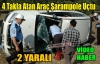 4 TAKLA ATAN ARAÇ ŞARAMPOLE UÇTU(VİDEO)