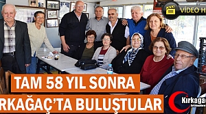 58 YIL SONRA KIRKAĞAÇ'TA BULUŞTULAR(VİDEO)