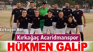 ACARİDMAN HÜKMEN GALİP 3-0