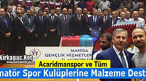 Acaridman ve Tüm Amatör Takımlara Malzeme Desteği