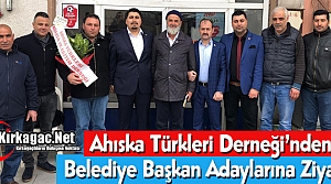 AHISKA TÜRKLERİ DERNEĞİ’NDEN ADAYLARA ZİYARET