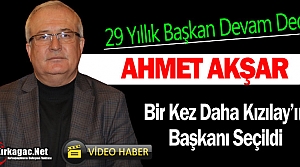 AHMET AKŞAR BİR KEZ DAHA KIZILAY’IN BAŞKANI(VİDEO)