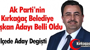 AK PARTİ BELEDİYE BAŞKAN ADAYI BELLİ OLDU