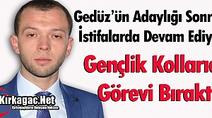 AK PARTİ’DE GENÇLİK KOLLARIDA GÖREVİ BIRAKTI