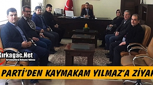 AK PARTİ'DEN KAYMAKAM YILMAZ'A ZİYARET