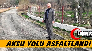 AKSU YOLU ASFALTLANDI