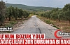 AKSU'NUN BOZUK YOLU KIRKAĞAÇLILARI ZOR DURUMDA BIRAKIYOR