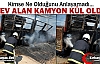 ALEV ALAN KAMYON KÜL OLDU