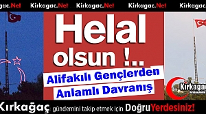 ALİFAKILI GENÇLERDEN ÖRNEK DAVRANIŞ