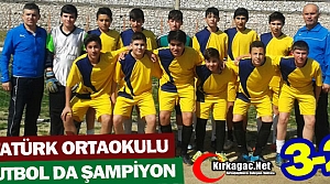 ATATÜRK ORTAOKULU FUTBOLDA ŞAMPİYON 3-2