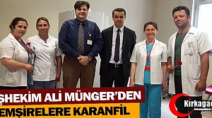 BAŞHEKİM MÜNGER'DEN HEMŞİRELERE KARANFİL