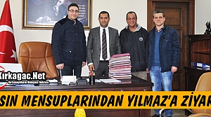 BASIN MENSUPLARINDAN KAYMAKAM YILMAZ'A ZİYARET