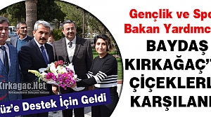 BAYDAŞ KIRKAĞAÇ’TA ÇİÇEKLERLE KARŞILANDI