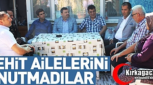 BAYRAMDA ŞEHİT AİLELERİ UNUTULMADI