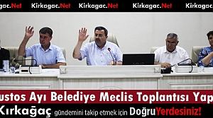 BELEDİYE MECLİSİ AĞUSTOS AYI TOPLANTISINI GERÇEKLEŞTİRDİ