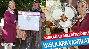 BELEDİYE'DEN YAŞLILARA VANTİLATÖR