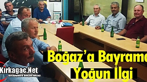 BOĞAZ'A BAYRAMDA BÜYÜK İLGİ