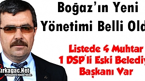 BOĞAZ’IN YENİ YÖNETİMİ BELLİ OLDU