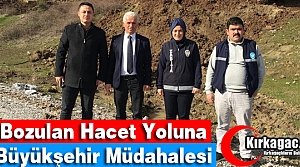 BOZULAN HACET YOLU YAPILIYOR