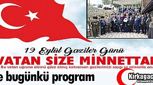 BUGÜN GAZİLER GÜNÜ