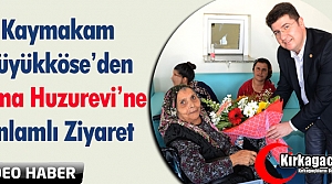 BÜYÜKKÖSE'DEN HUZUR EVİ'NE ANLAMLI ZİYARET