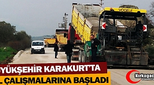 BÜYÜKŞEHİR KARAKURT’TA YOL ÇALIŞMALARINA BAŞLADI