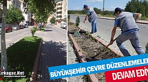 BÜYÜKŞEHİR KIRKAĞAÇ'TA ÇEVRE DÜZENLEMESİNE...