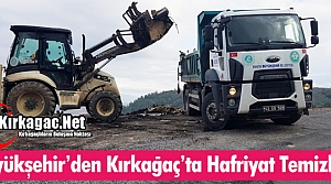 BÜYÜKŞEHİR KIRKAĞAÇ'TA HAFRİYAT TEMİZLİĞİ...