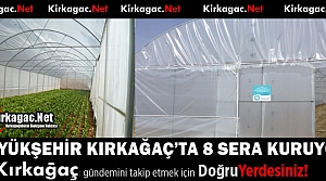 BÜYÜKŞEHİR'DEN 8 KIRKAĞAÇLI ÜRETİCİYE SERA DESTEĞİ