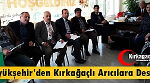 BÜYÜKŞEHİR'DEN KIRKAĞAÇLI ARICILARA DESTEK