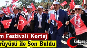 ÇAM FESTİVALİ KORTEJ YÜRÜYÜŞÜYLE SON BULDU