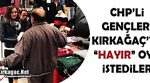 CHP’Lİ GENÇLER KIRKAĞAÇ’TA “HAYIR” OYU...